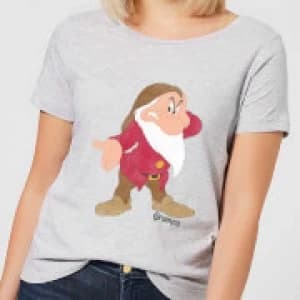 Disney Snow White Grumpy Classic Womens T-Shirt - Grey - L