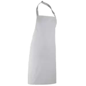 Premier 'colours' Bib Apron / Workwear (pack Of 2) (one Size, Steel)