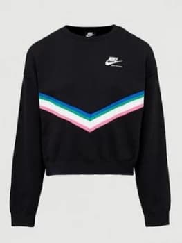 Nike NSW Heritage Sweatshirt - Black, Size S, Women