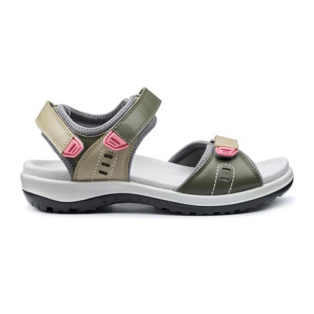 Hotter Womens 'Walk II' Sandals in Khaki Size: 3 Khaki Female 3