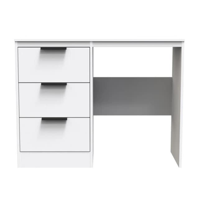 Imola Ready Assembled White 3 Drawer Non-Extendable Dressing Table (H)756mm (W)969mm (D)395mm