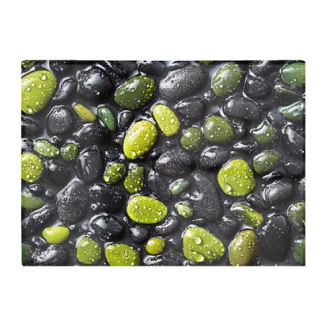 Warren Reed Designer Emerald And Onyx Pebble Design Chopping Board