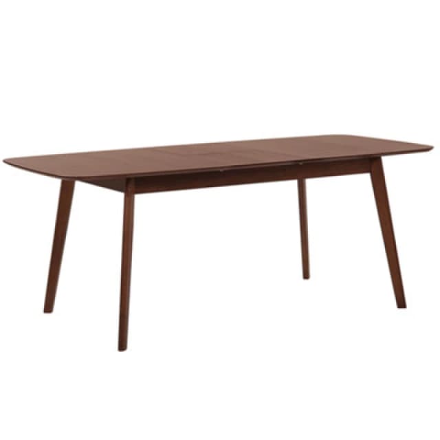 Beliani Extending Dining Table Madox Dark Walnut 120/150 Cm 75 Cm