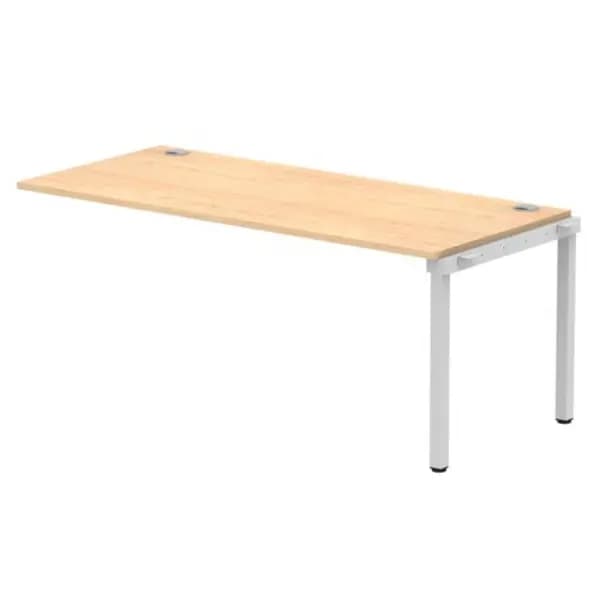 Impulse Bench Impulse Bench Single Row Ext Kit 1800 Silver Frame Office Bench Desk Maple IMBSXT18MPES