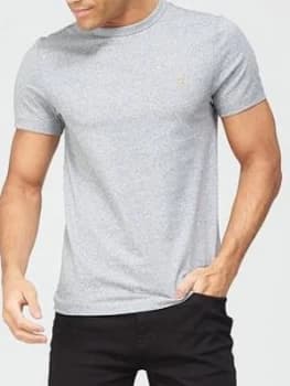 Farah Melange Crew Neck T-Shirt - Grey Marl