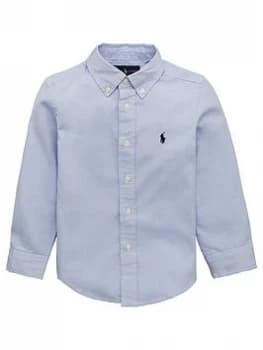 Ralph Lauren Boys Custom Fit Classic Oxford Shirt - Blue, Size 7 Years