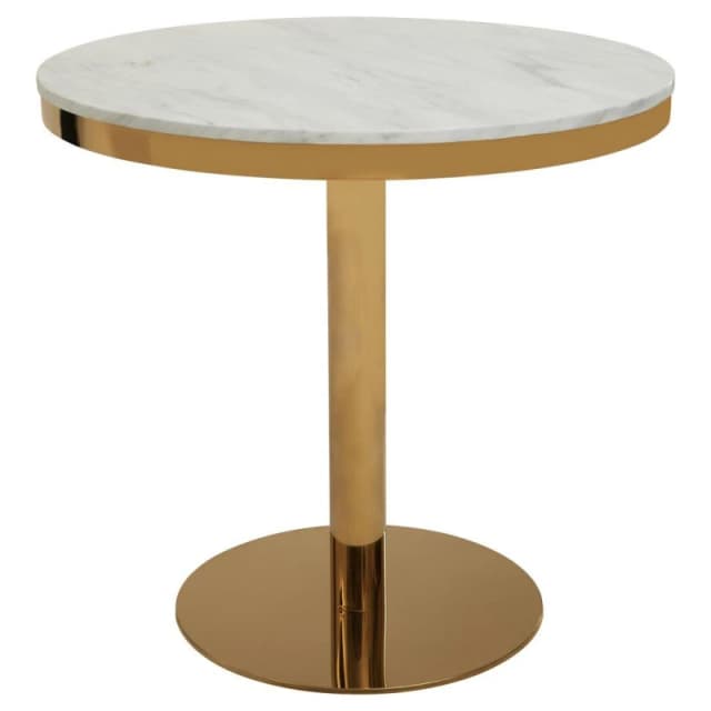 Fifty Five South Azalea Dining Table With Round Base Gold unisex One Size