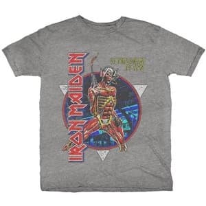 Iron Maiden - Somewhere in Time Unisex Large T-Shirt - Grey