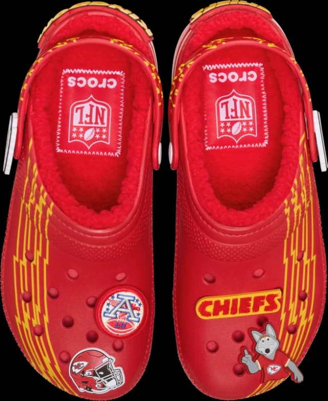 Crocs Unisex NFL Kansas City Chiefs Classic Lined Clogs Multi W6/M5
