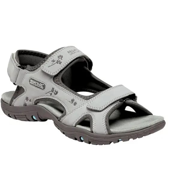 Regatta Womens Lady Haris Lightweight Summer Walking Sandals UK Size 5 (EU 38) Light Steel/Granit RWF331-9UL-5