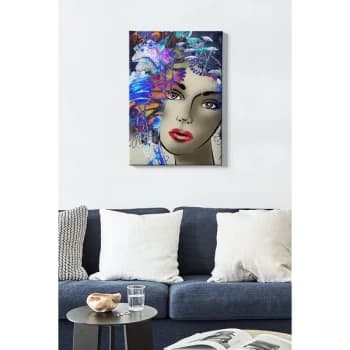 Kanvas Tablo (50 x 70) - 49 Multicolor Decorative Canvas Painting