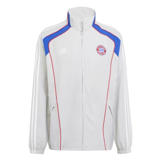 adidas FC Bayern UBP Tracksuit Top Adults Light Grey male S