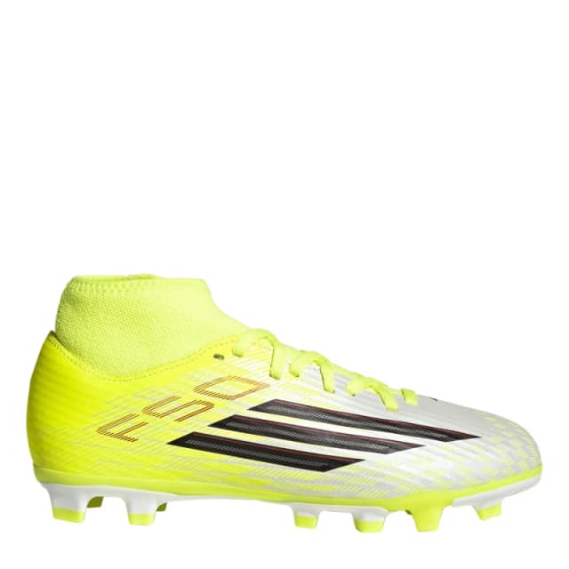 adidas Kids F50 Club Mid Cut F50 Firm Ground Football Boots Solar Yellow male C10 (28)