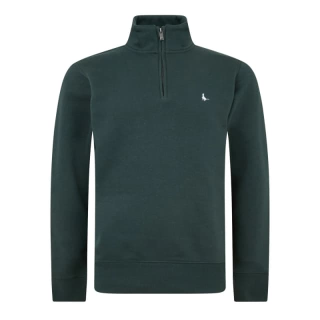 Jack Wills Jack Barchester Quarter Zip Sweatshirt Dark Pine male S