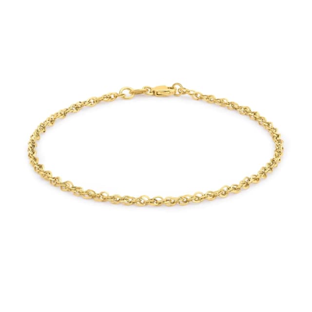 Be You 9ct Gold Prince of Wales Bracelet Gold female 7inch