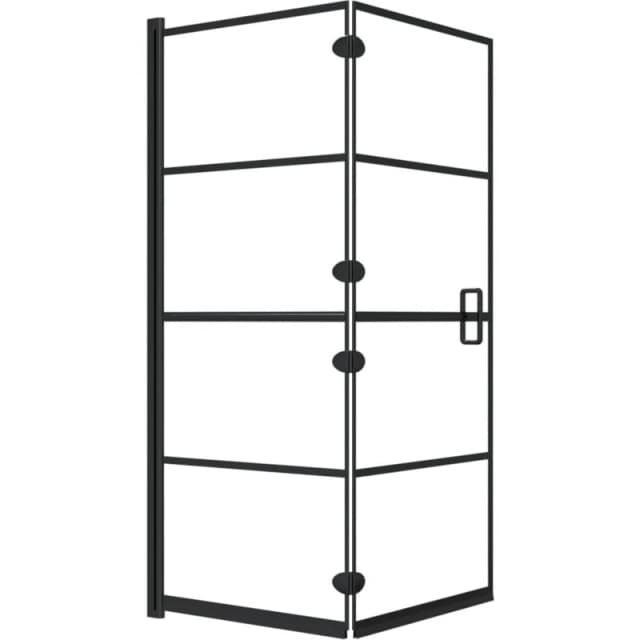 VIDAXL Vidaxl - Folding Shower Enclosure esg 120x140cm Black 8720286416013