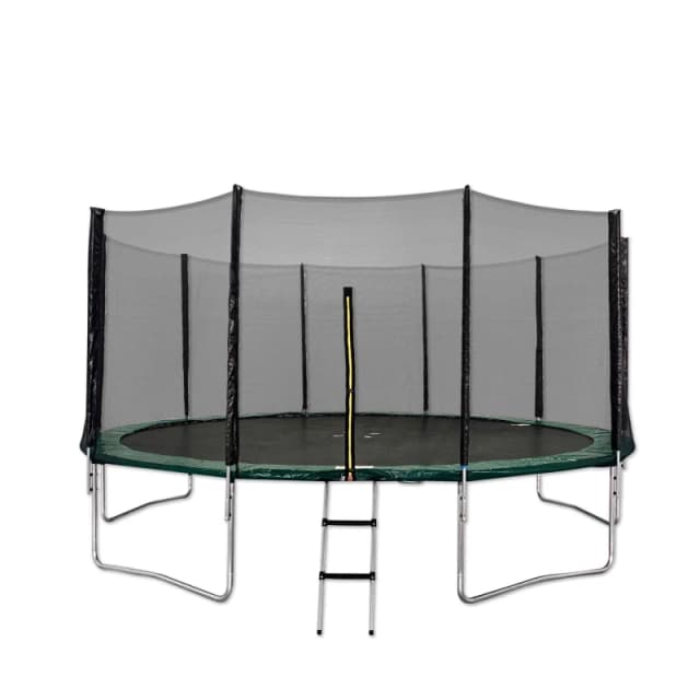 Artemis Home Kanga 16FT or 488cm Round Outdoor Trampoline with Green Padding Green Unisex