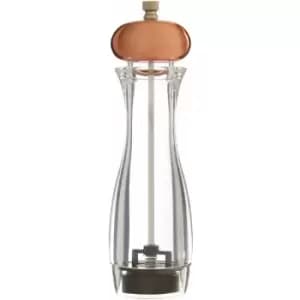 Pepper Mills Grinders Transparent Mill For Salt And Pepper Refillable Grinder Set Stylish Finish Metallic Accent Salt and Pepper Mills 6 x 6 x 22