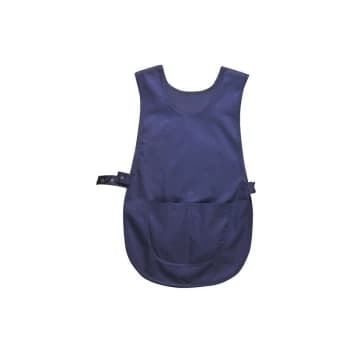 S843 Navy Tabard with Front Pocket (L) - Portwest