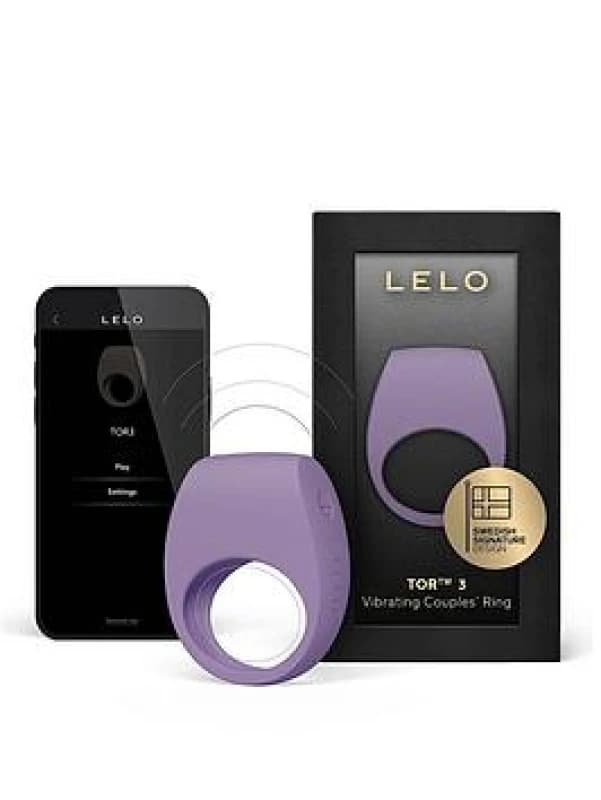 Lelo TOR 3 Vibrating Couples Ring (Violet Dusk), Purple, Women Purple W5CHO Female