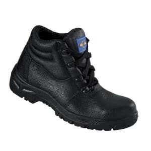 Chukka Boot Size 3 Leather with Steel Toecap and Midsole Black