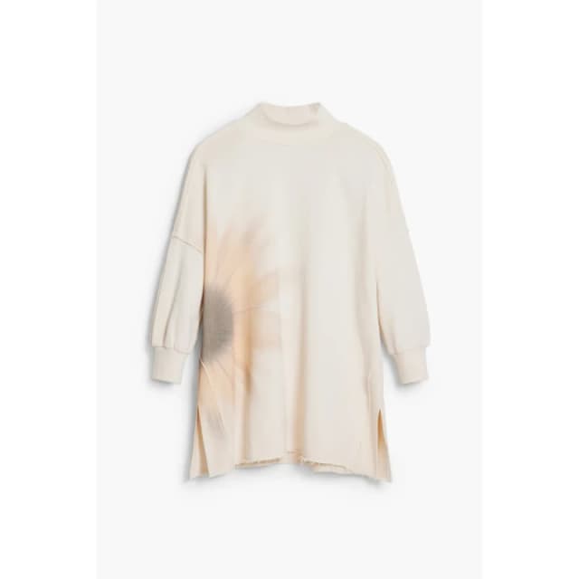 Desigual Sweatshirt woman Desigual Flor Beige Female S