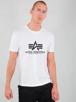 Alpha Industries Logo T-Shirt - White
