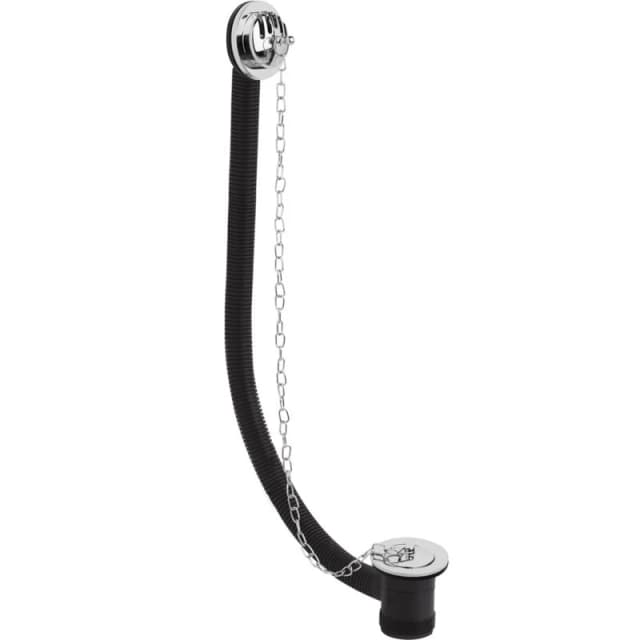 nuie Classic Concealed Bath Waste & Overflow - Chrome, Silver EA384