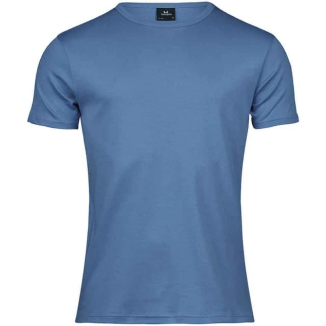 TEE JAYS Mens Interlock T-Shirt in Blue Size: Small Blue Male S