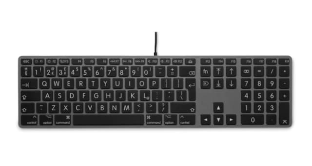 LMP 24266 keyboard Universal USB QWERTY English Grey