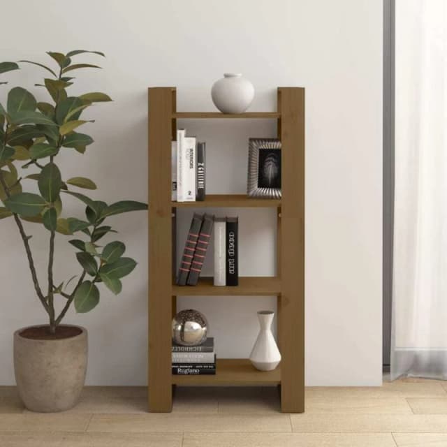 VIDAXL Book Cabinet/Room Divider Honey Brown 60x35x125cm Solid Wood Vidaxl 8720286905258