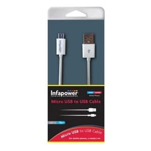 P009 1M Micro USB to USB Cable - White