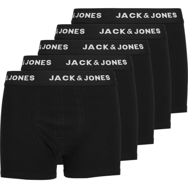 Jack and Jones 5 Pack Trunks Juniors - Black S Boys