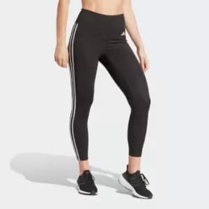 Essentials 3 Stripes Cropped Leggings with High Waist