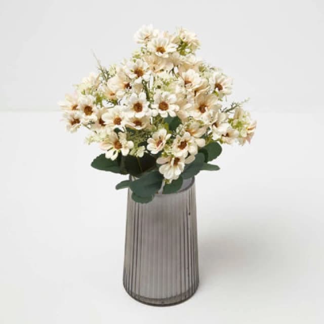 Homescapes Artificial Wild Daisy Bouquet Flower Natural