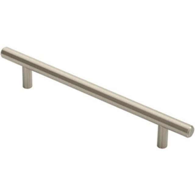 Loops Round T Bar Cabinet Pull Handle 220 x 12mm 160mm Fixing Centres Satin Nickel Metallics unisex