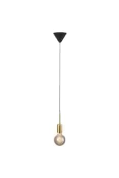 Paco Slim Pendant Ceiling Light Brass E27