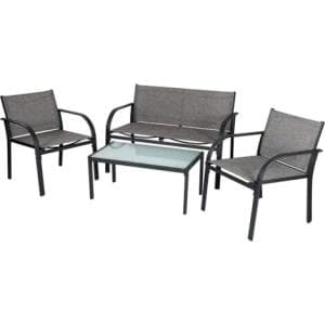 Greenhurst Metal Sofa Set with Cushions - Garden & Outdoor