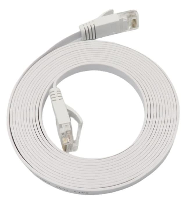 Microconnect V-UTP6A05W-FLAT-LSZH networking cable White 5m Cat6a U/U