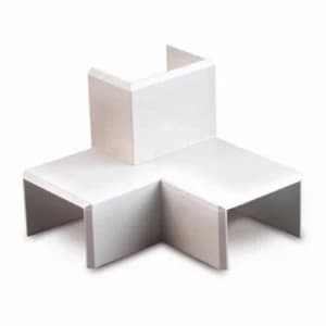 Zexum 25mm x 16mm Mini Trunking Accessories - Right Intersection