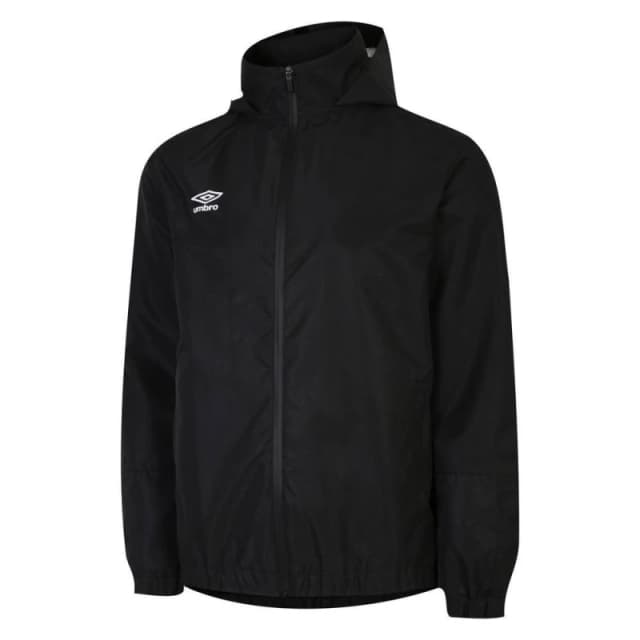 Umbro Total Training Waterproof Jacket in Black Size: 11-12 Years Black Unisex 11-12 Years