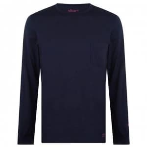 Albam Utility Pocket Long Sleeve T-Shirt - Navy