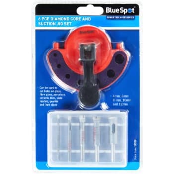 Bluespot - 19520 6 Piece Diamond Core And Suction Jig Set