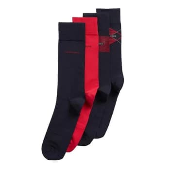 Hugo Boss 4 Pack Socks Navy