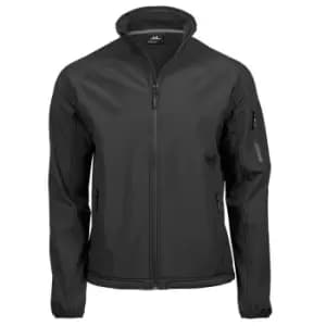 Tee Jays Mens Lightweight Active Soft Shell Jacket (4XL) (Black)