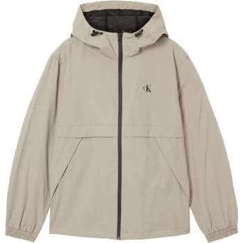 Calvin Klein Jeans Logo Zip Jacket - Elephant Skin