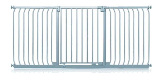Safetots Elite Pressure Safety Gate, 197Cm - 206Cm, Matt Grey, Pressure Fit Stair Gate