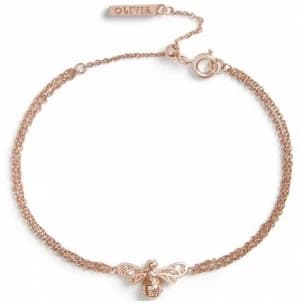 Olivia Burton Sparkle Bee Rose Gold Bracelet OBJAMB122 Jewellery