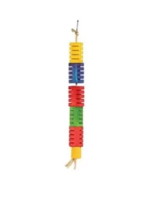 Happy Pet Groovy Colour Blocks Bird Toy