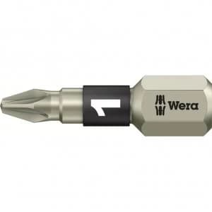 Wera Torsion Stainless Steel Pozi Screwdriver Bit PZ1 25mm Pack of 1